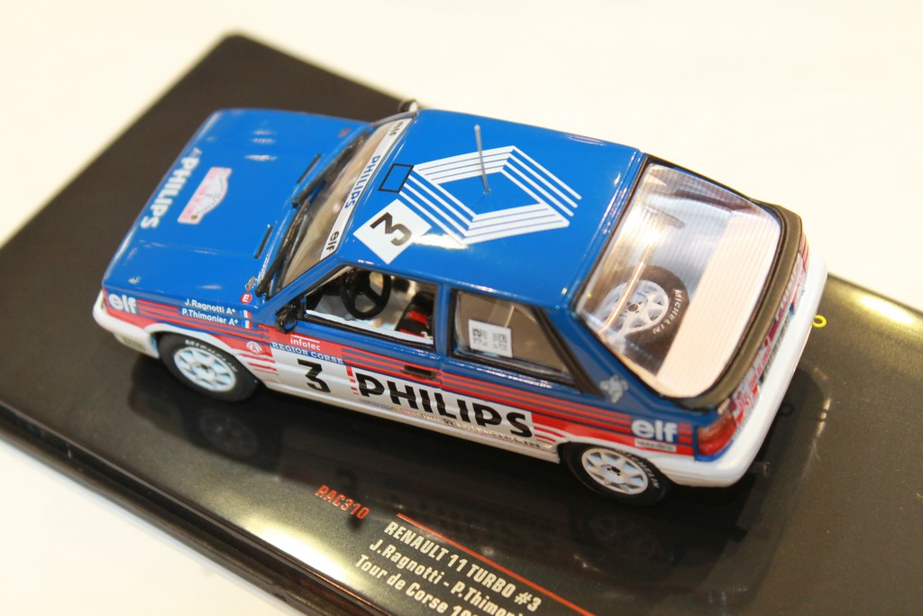 RENAULT 11 TURBO N°3 RAGNOTTI TOUR DE CORSE 1987 IXO 1/43°