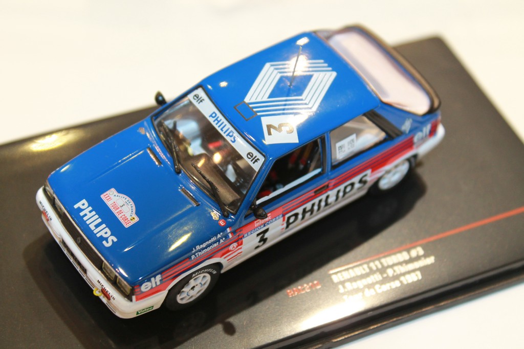 RENAULT 11 TURBO N°3 RAGNOTTI TOUR DE CORSE 1987 IXO 1/43°