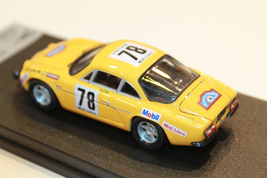 ALPINE RENAULT A110 N° 78 CRITERIUM DES CEVENNES 1969 TROFEU 1/43°