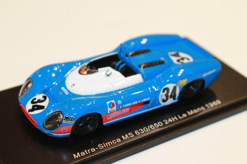 MATRA SIMCA MS 630/650 N°34 24H LM 1969 SPARK 1/43°