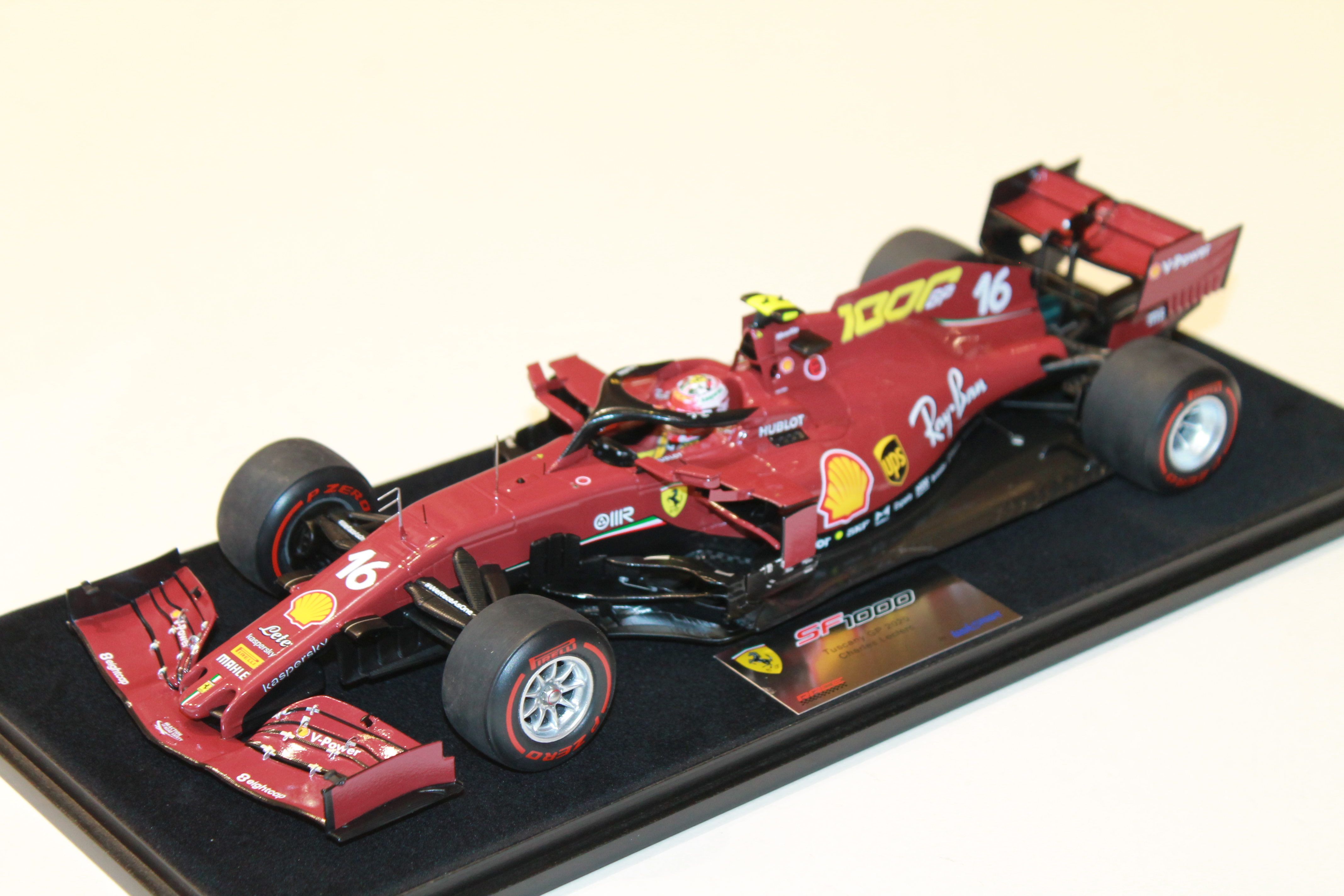 MONOPLACE N°16 DE CHARLES LECLERC DU GRAND PRIX DE TUSCAN 2020