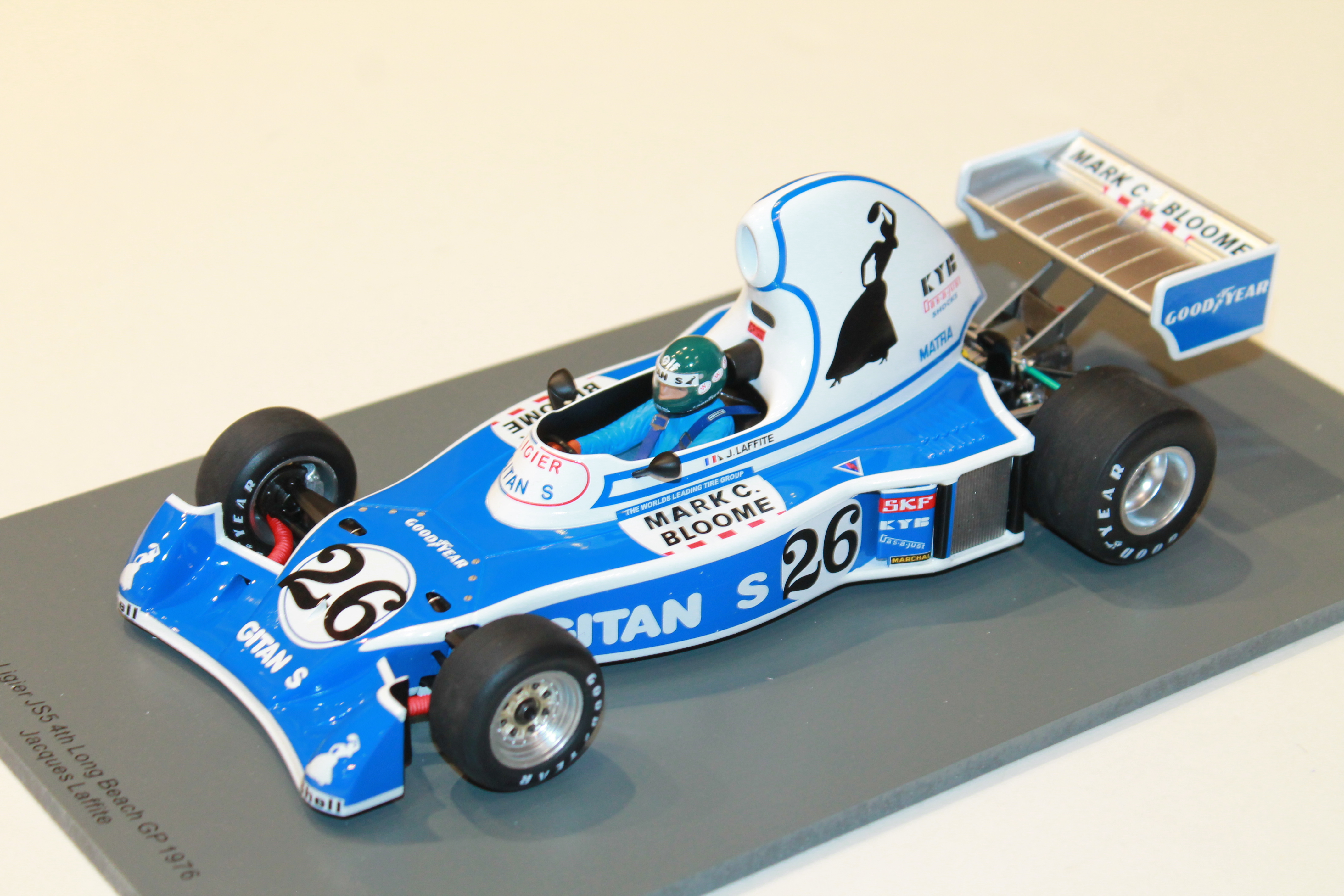 LIGIER JS5 N°26 LONG BEACH GP 1976 SPARK 1/43°