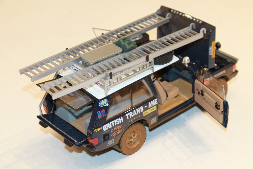 LAND ROVER RANGE ROVER "THE BRITISH TRANS-AMERICAS EXPEDITION" EDITION 1971-1972 DIRTY VERSION ALMOST REAL 1/18°