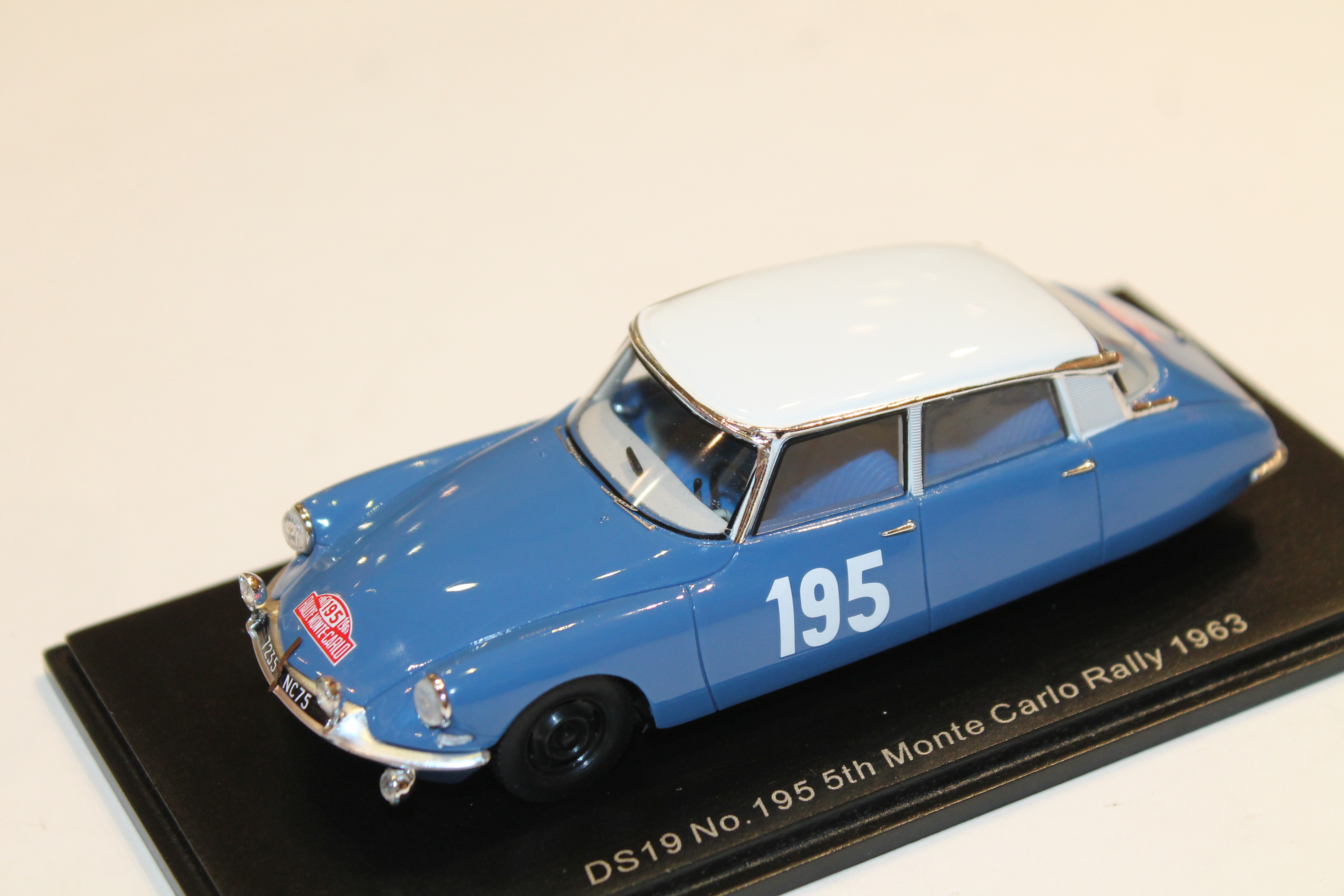 DS19 #195 5TH RALLYE DE MONTE CARLO 1963 SPARK 1/43°