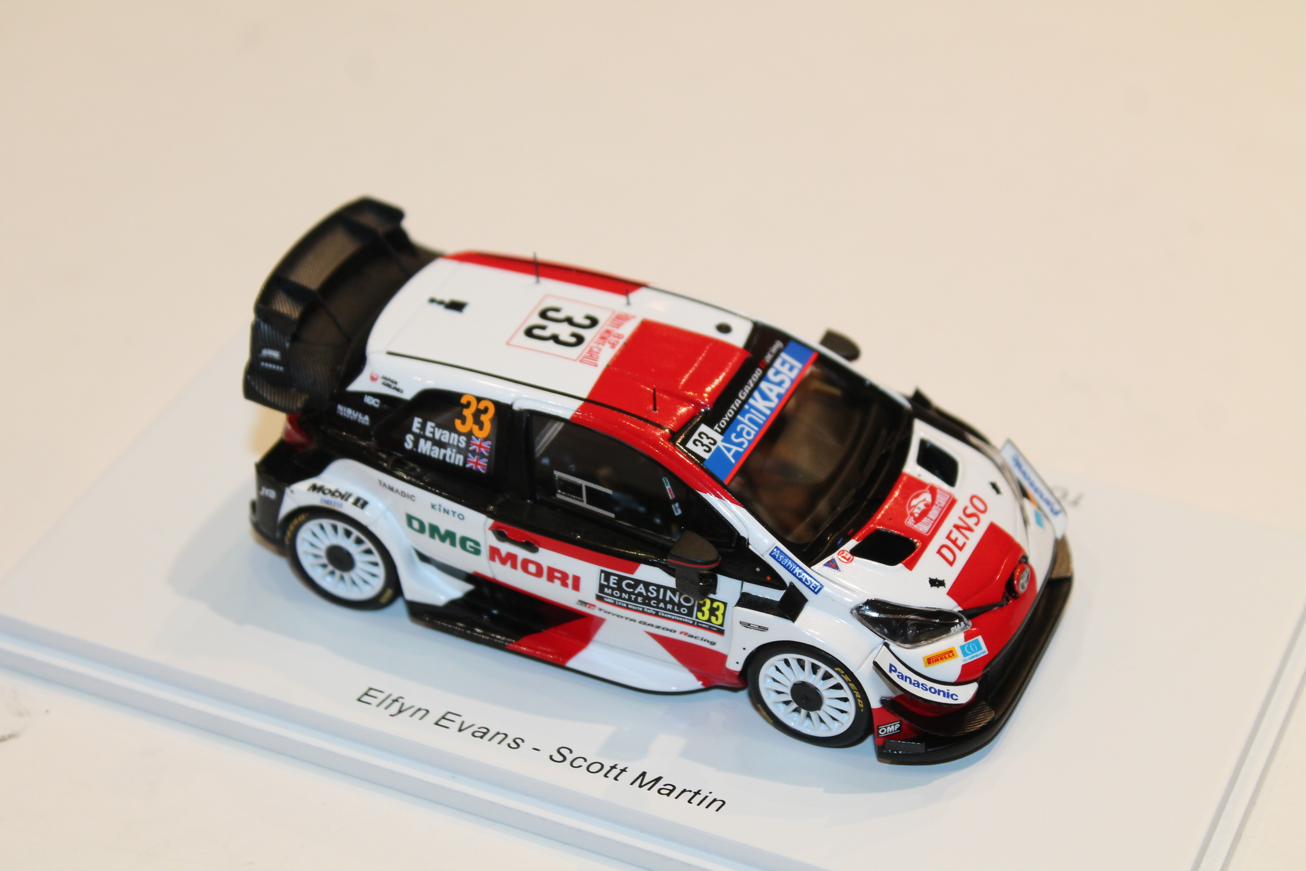 TOYOTA YARIS WRC #33 2ème RALLY DE MONTE CARLE 2021 SPARK 1/43°