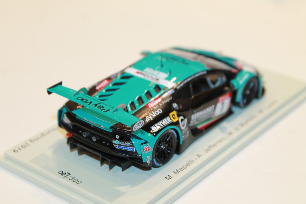 LAMBORGHINI HURACAN GT3 EVO N°7 24H NURBURGRING 2019 SPARK 1/43°