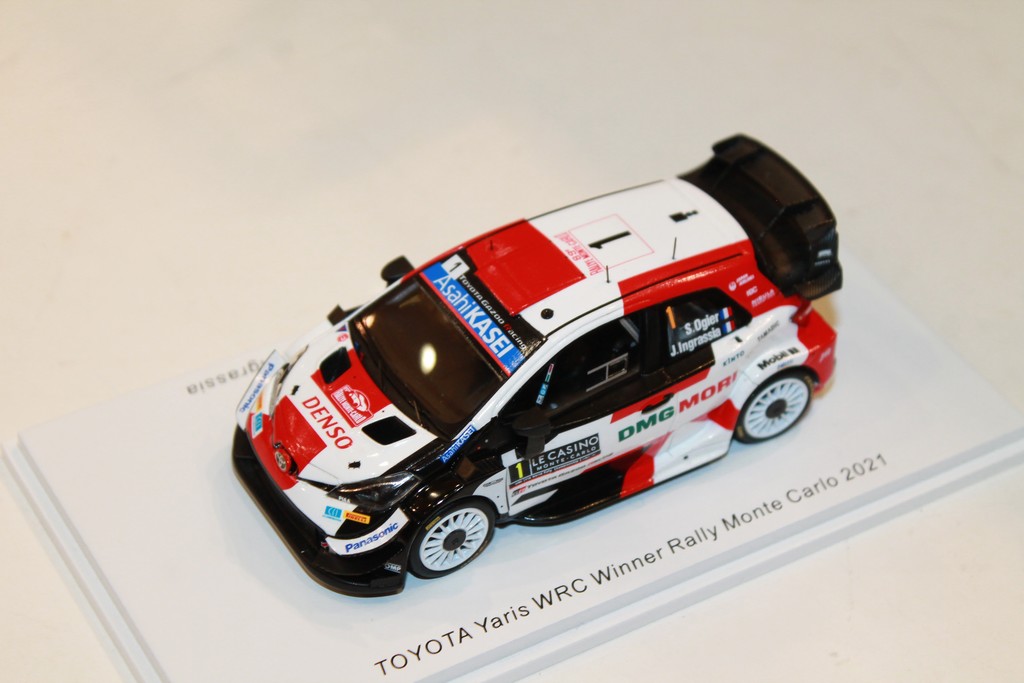 TOYOTA YARIS WRC OGIER N° VAINQUEUR MONTE CARLO 2021 SPARK 1/43°