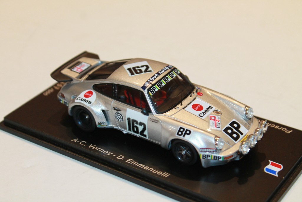 PORSCHE 911 CARRERA RSR N°162 TOUR AUTO 77 SPARK 1/43°
