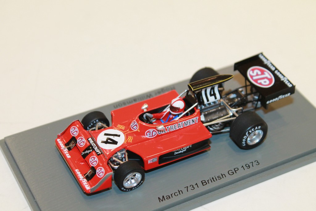 1/43 Spark March 731 N°14 GP Angleterre 1973 Roger Williamson Livraison Domicile 