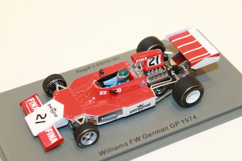 1:43 SPARK Williams F1 Fw #20 Italy Gp 1975 Renzo Zorzi S7493