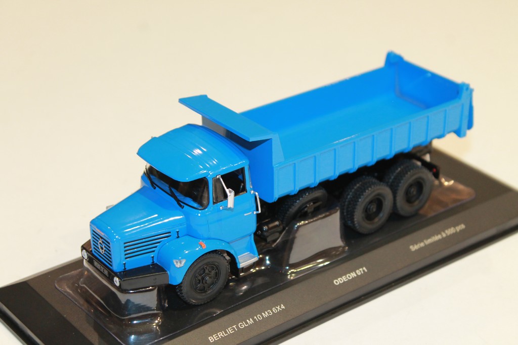 BERLIET GLM 10 M3 6x4 BENNE BLEU ODEON 1/43°