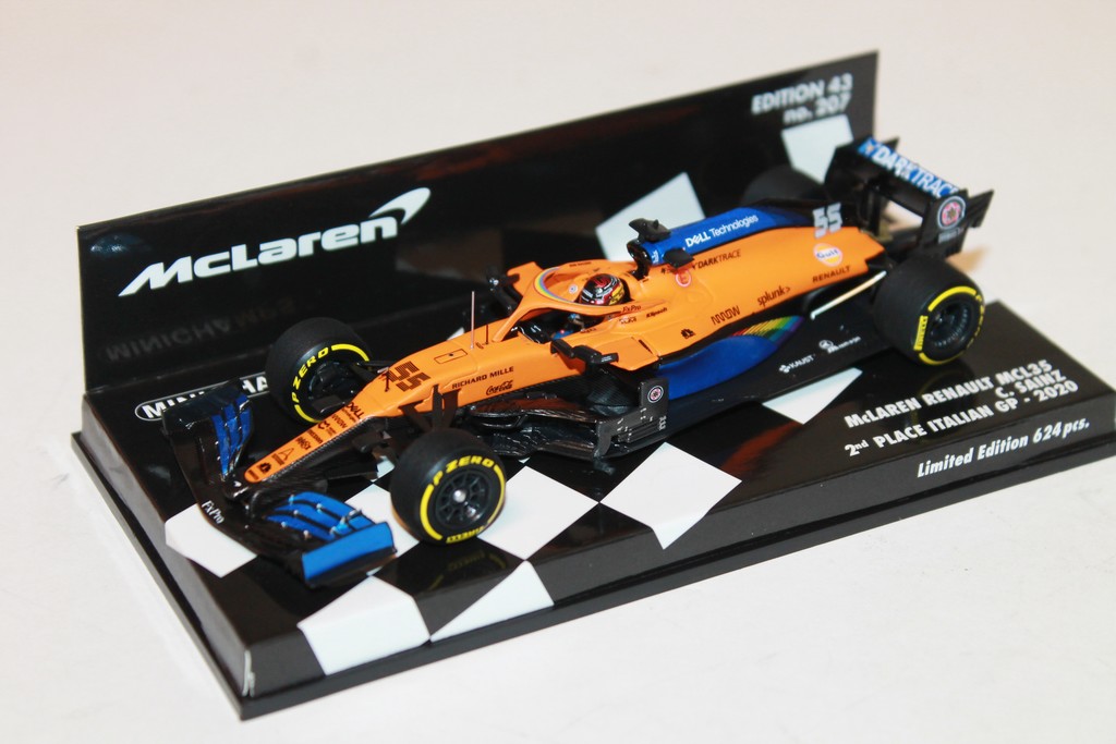 MCLAREN RENAULT MCL35 2nd PLACE ITALIAN GP-2020 MINICHAMPS 1/43°