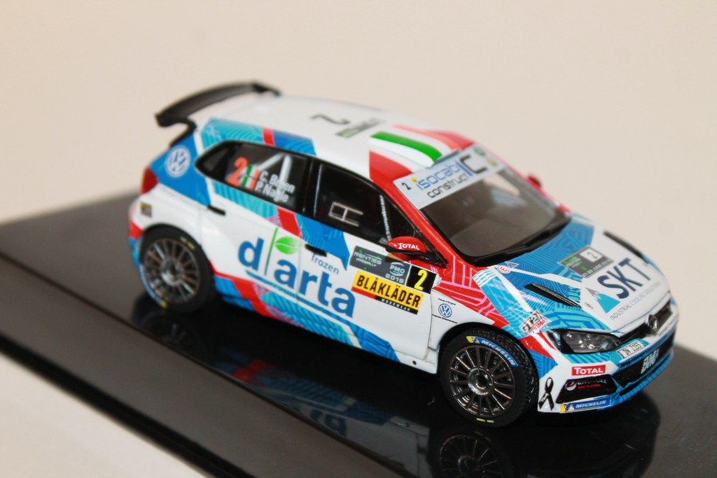 VW POLO BTI R5 #2 WINNER YPRES RALLY 2019 IXO 1/43°