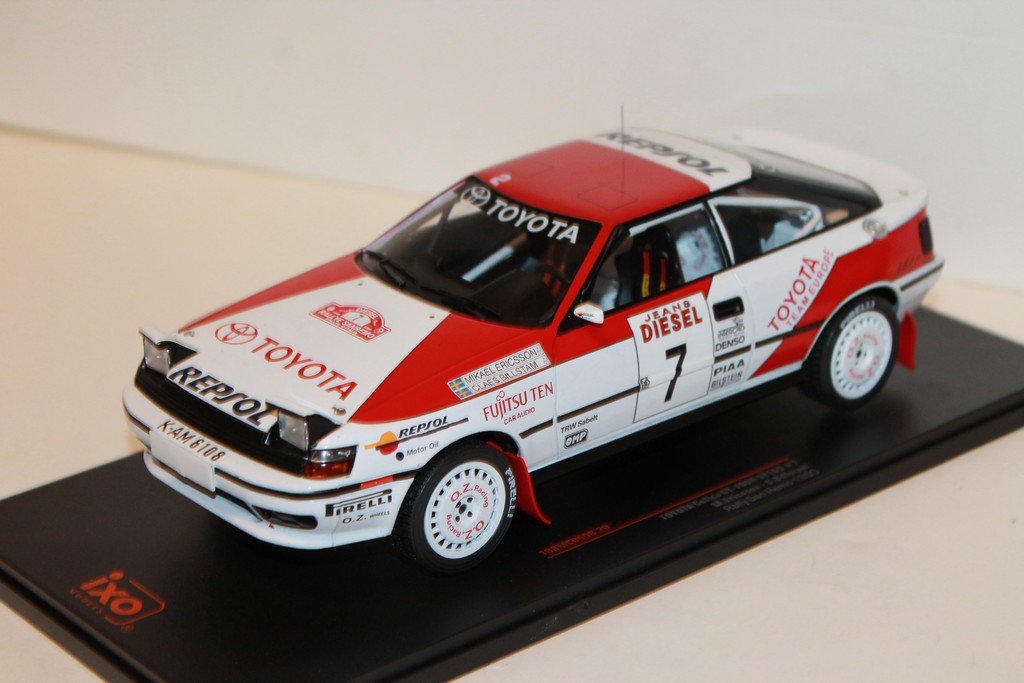 TOYOTA CELICA GT FOUR ST165 #7 RALLY MONTE SAN REMO 1990 IXO 1/18°