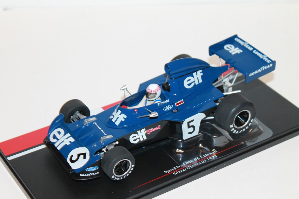 TYRRELL FORD 006 STEWART 1er MONACO 1973 MCG 1/18°