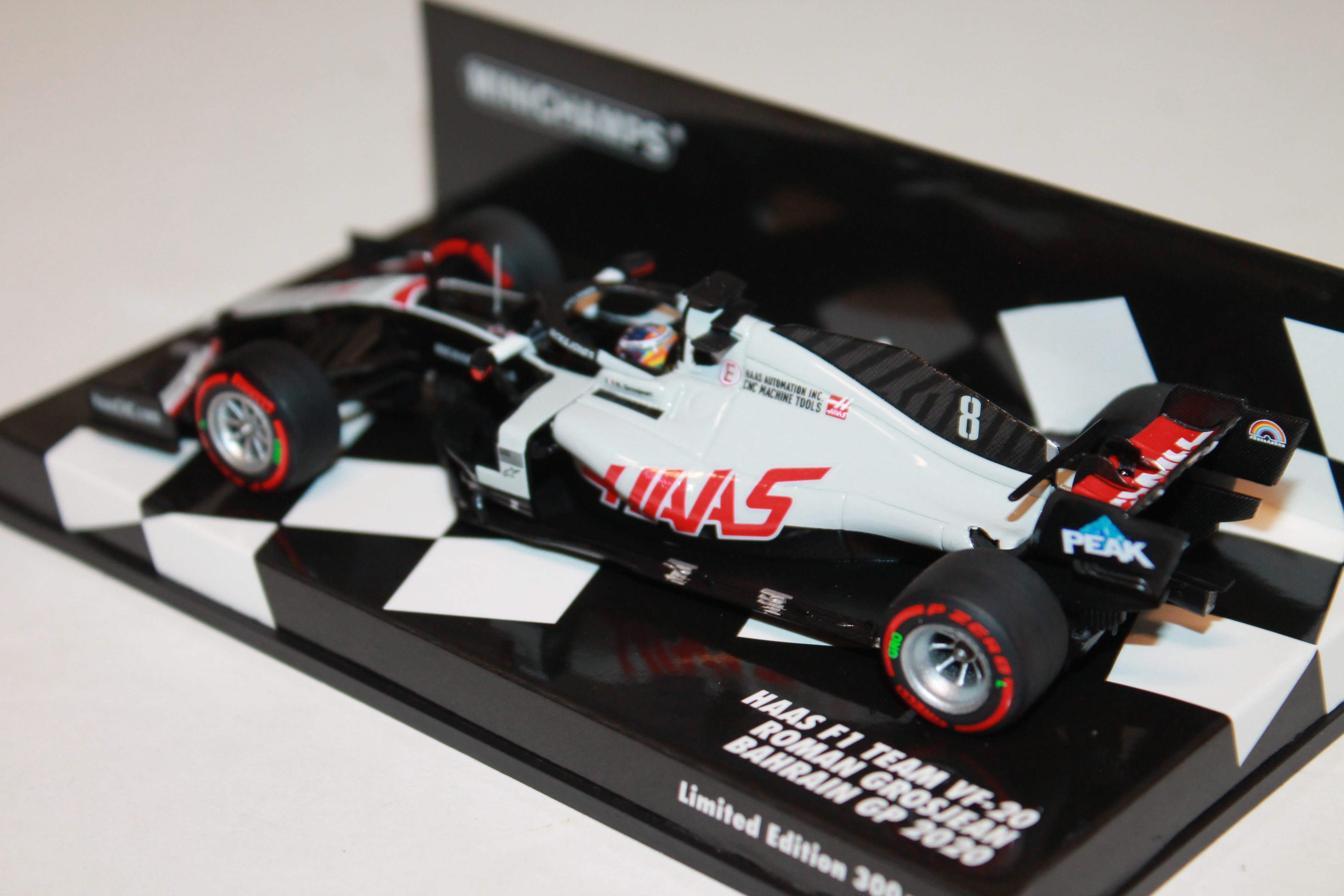 HAAS F1 TEAM VF-20 ROMAIN GROSJEAN BAHRAIN GP 2020 MINICHAMPS 1/43°