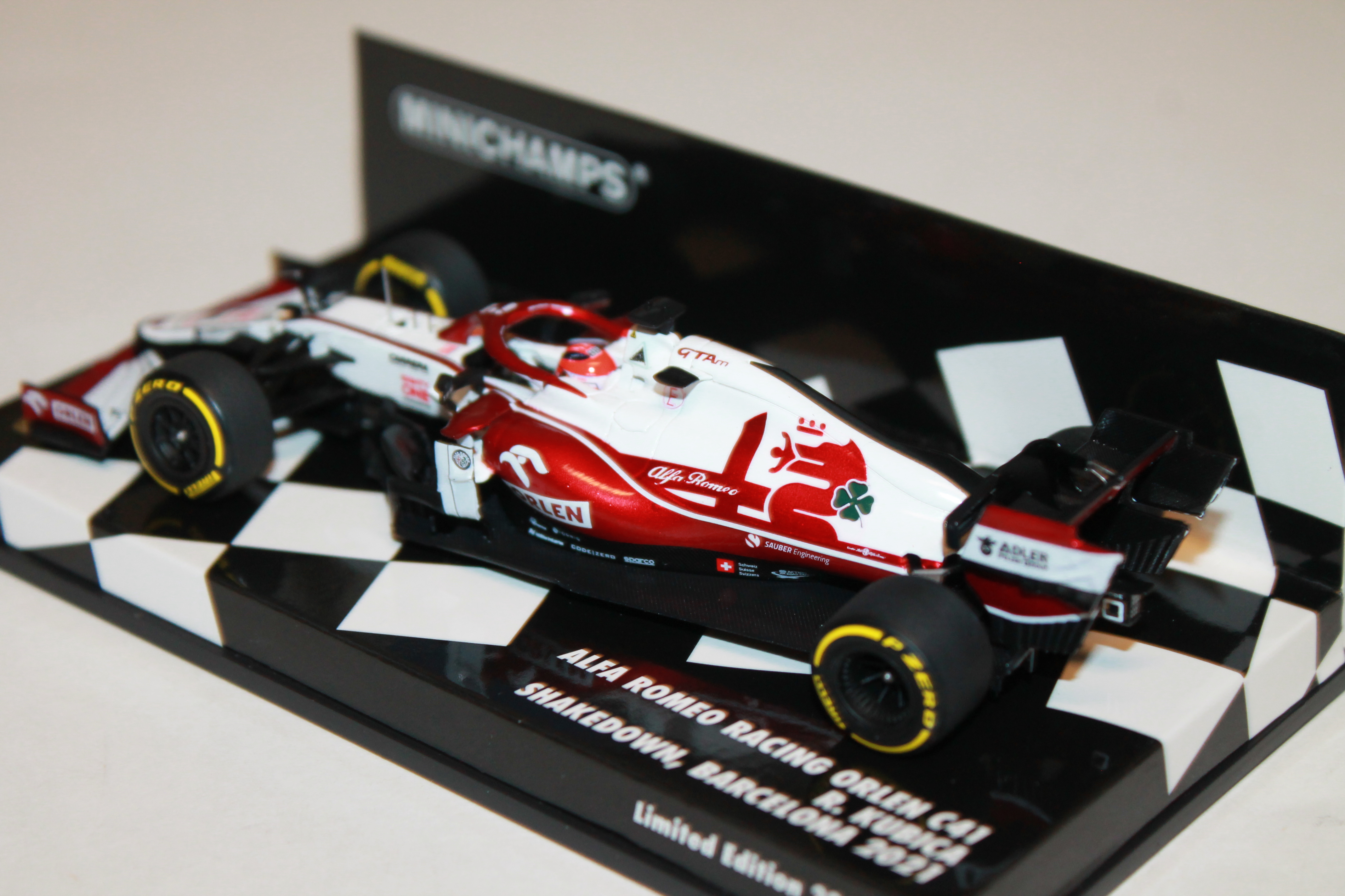 ALFA ROMEO RACING ORLEN C41 SHAKEDOWN BARCELONA 2021 MINICHAMPS 1/43°