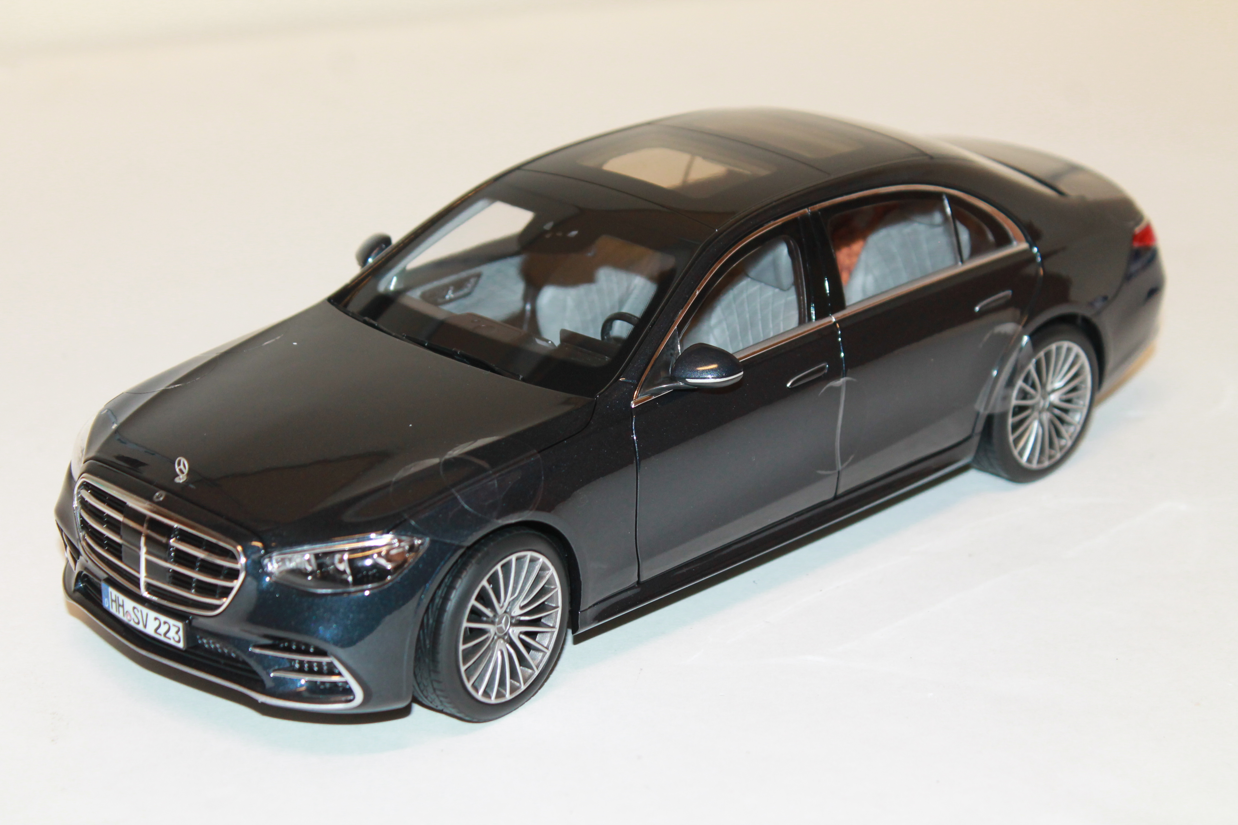 MERCEDES BENZ S CLASSE AMG LINE BLEU 2021 NOREV 1/18°