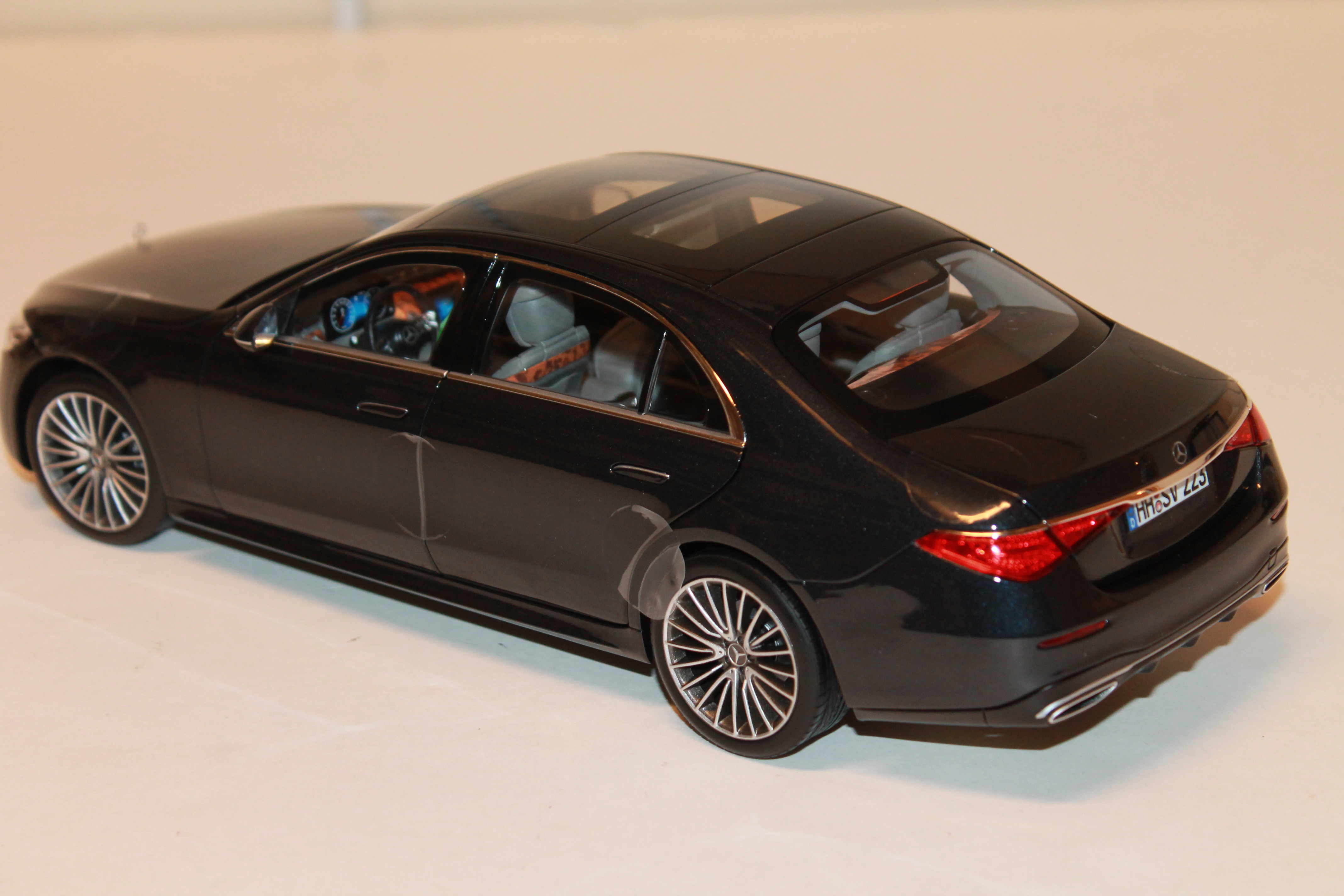 MERCEDES BENZ S CLASSE AMG LINE BLEU 2021 NOREV 1/18°
