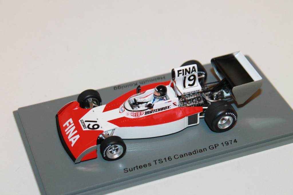 SURTEES TS16 GP DU CANADA 1974 KOINIGG SPARK 1/43°