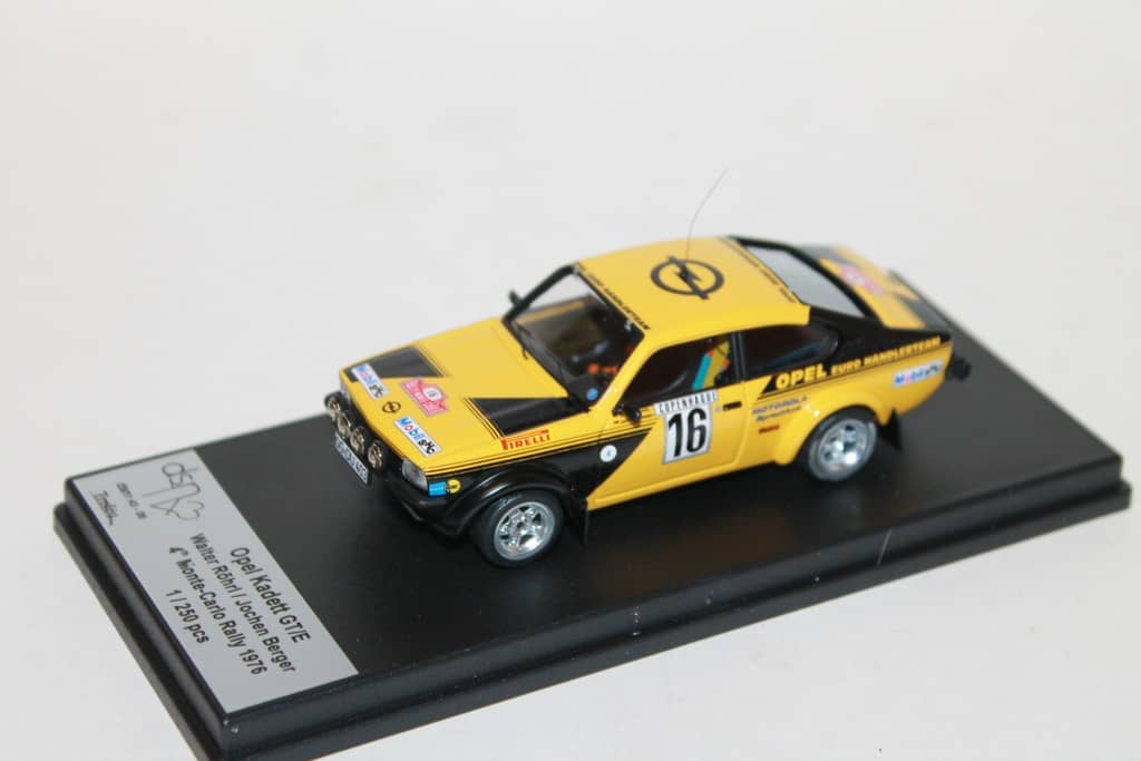 Opel Kadett GT/E Trofeu DSN06 1/43 Monte Carlo 1976 N°16 Spark Résine