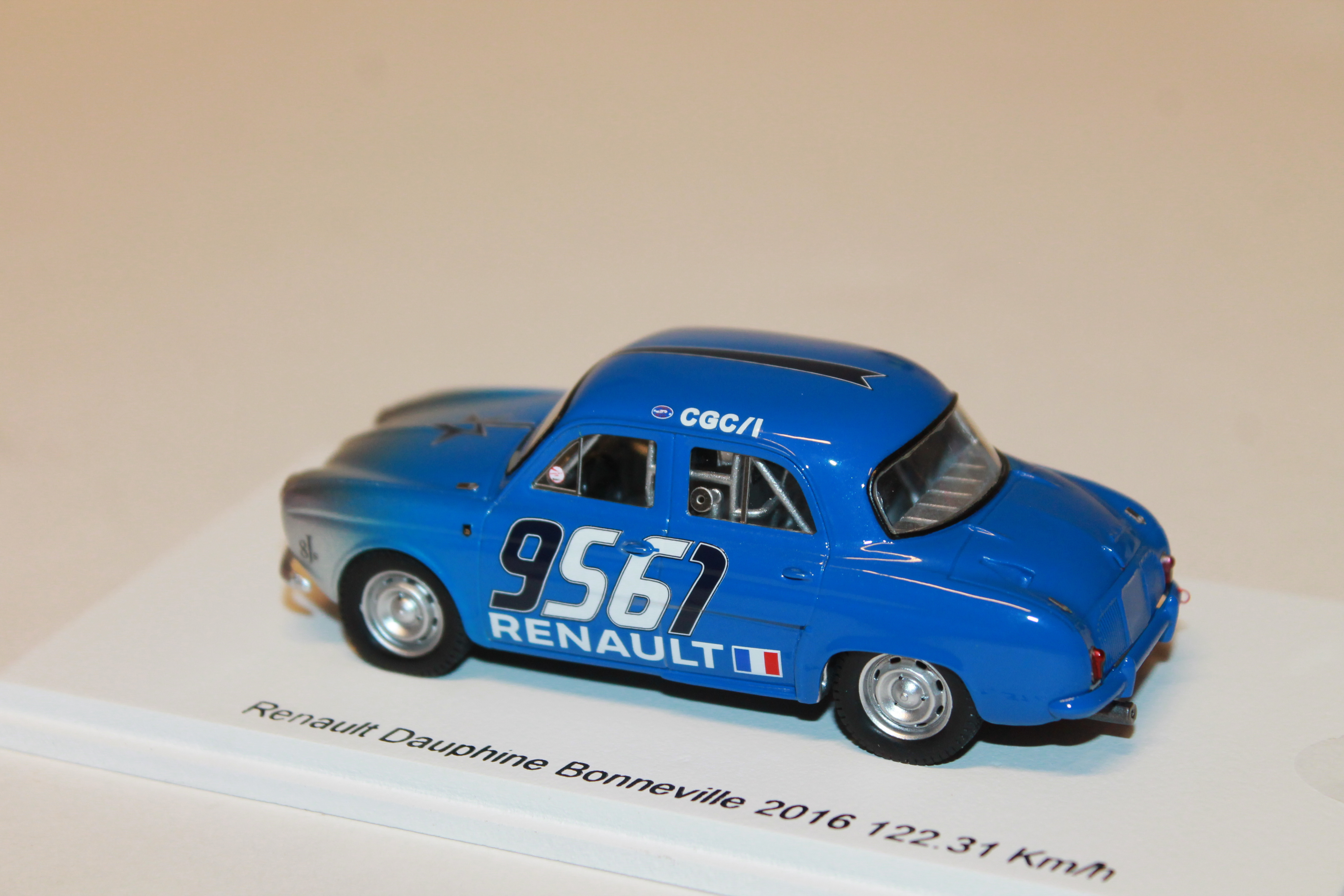 RENAULT DAUPHINE BONNEVILLE 122,31 KM/H 2016 SPARK 1/43°