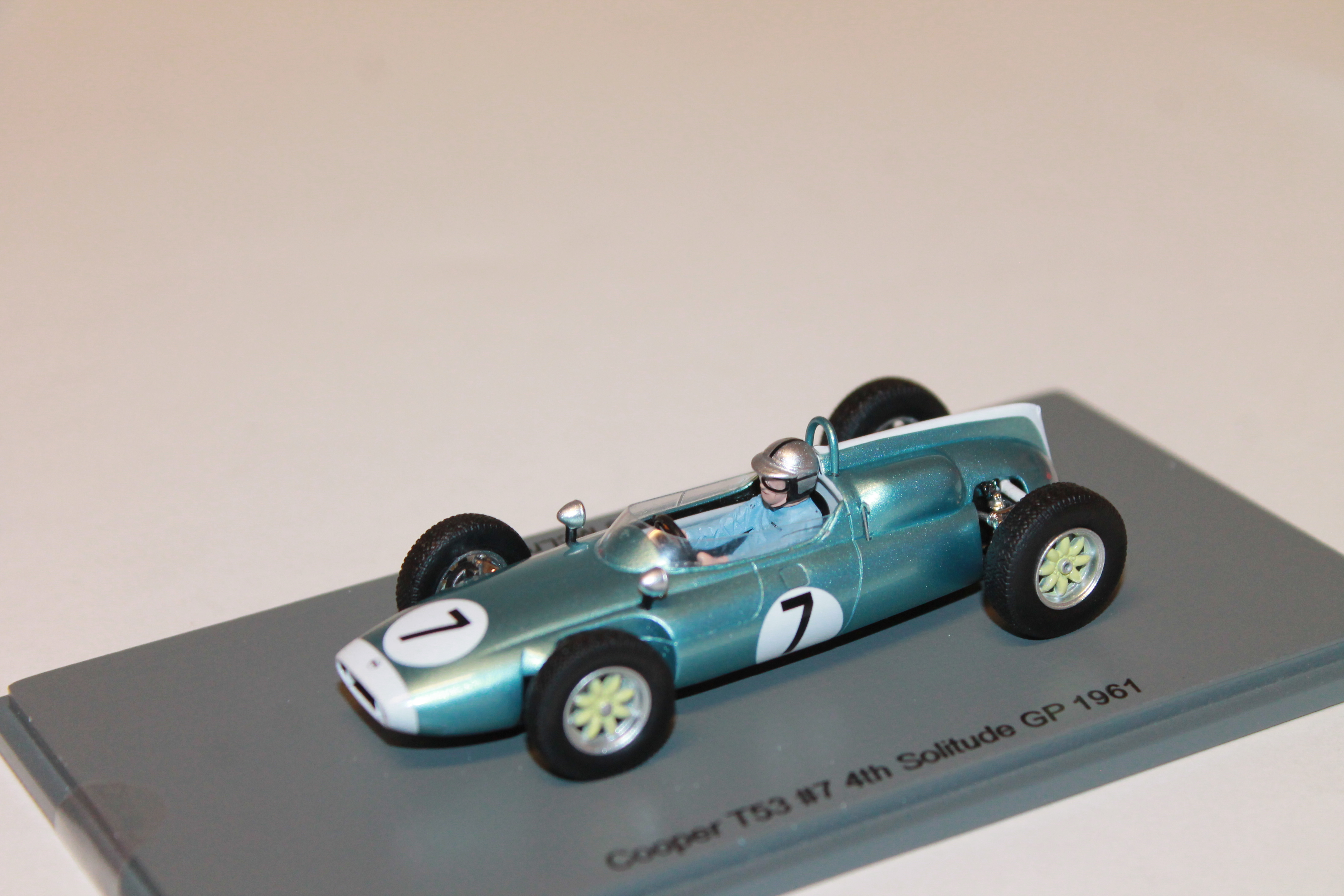 COOPER T53 N°7 4TH SOLITUDE GP 1961 SPARK 1/43°