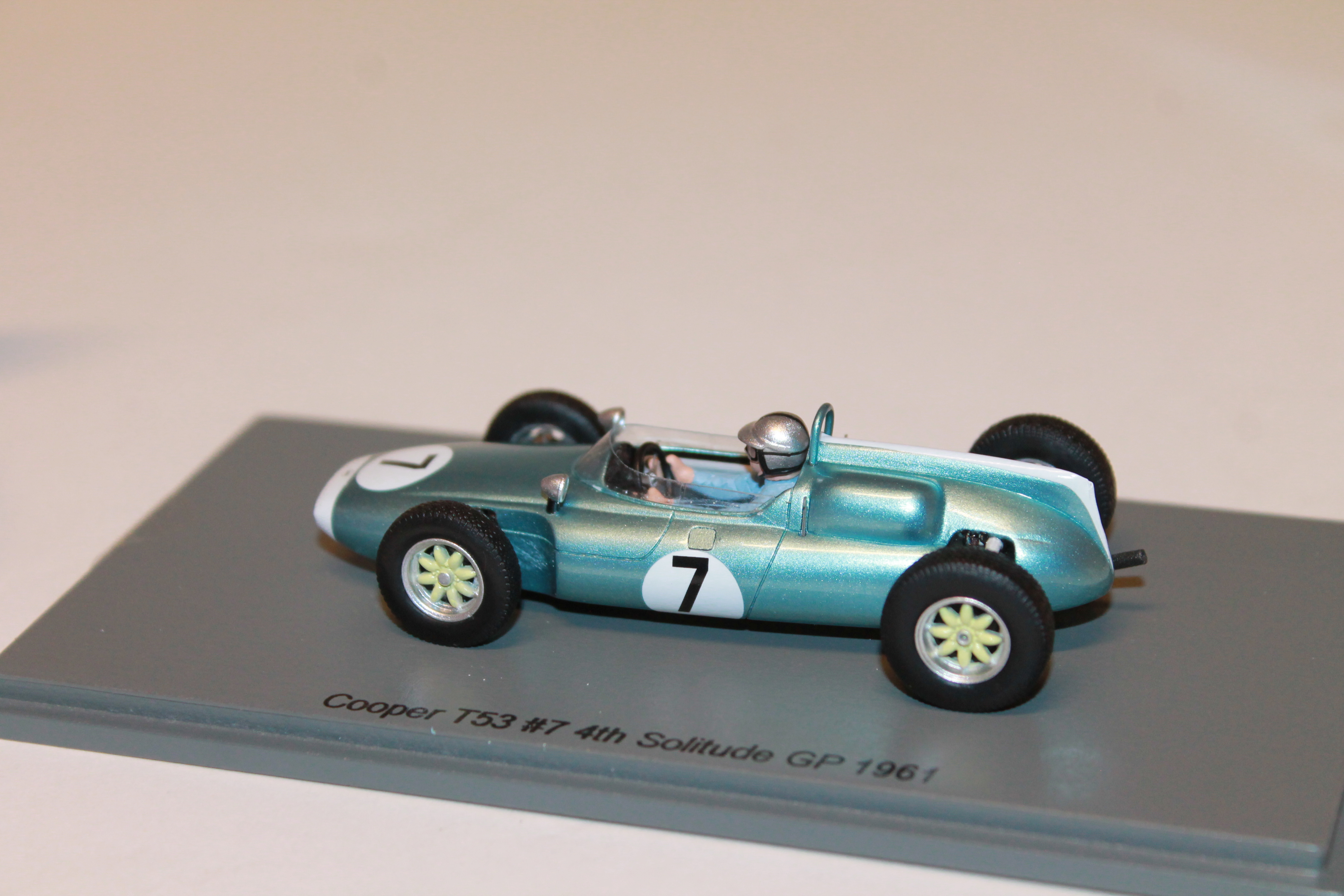 COOPER T53 N°7 4TH SOLITUDE GP 1961 SPARK 1/43°