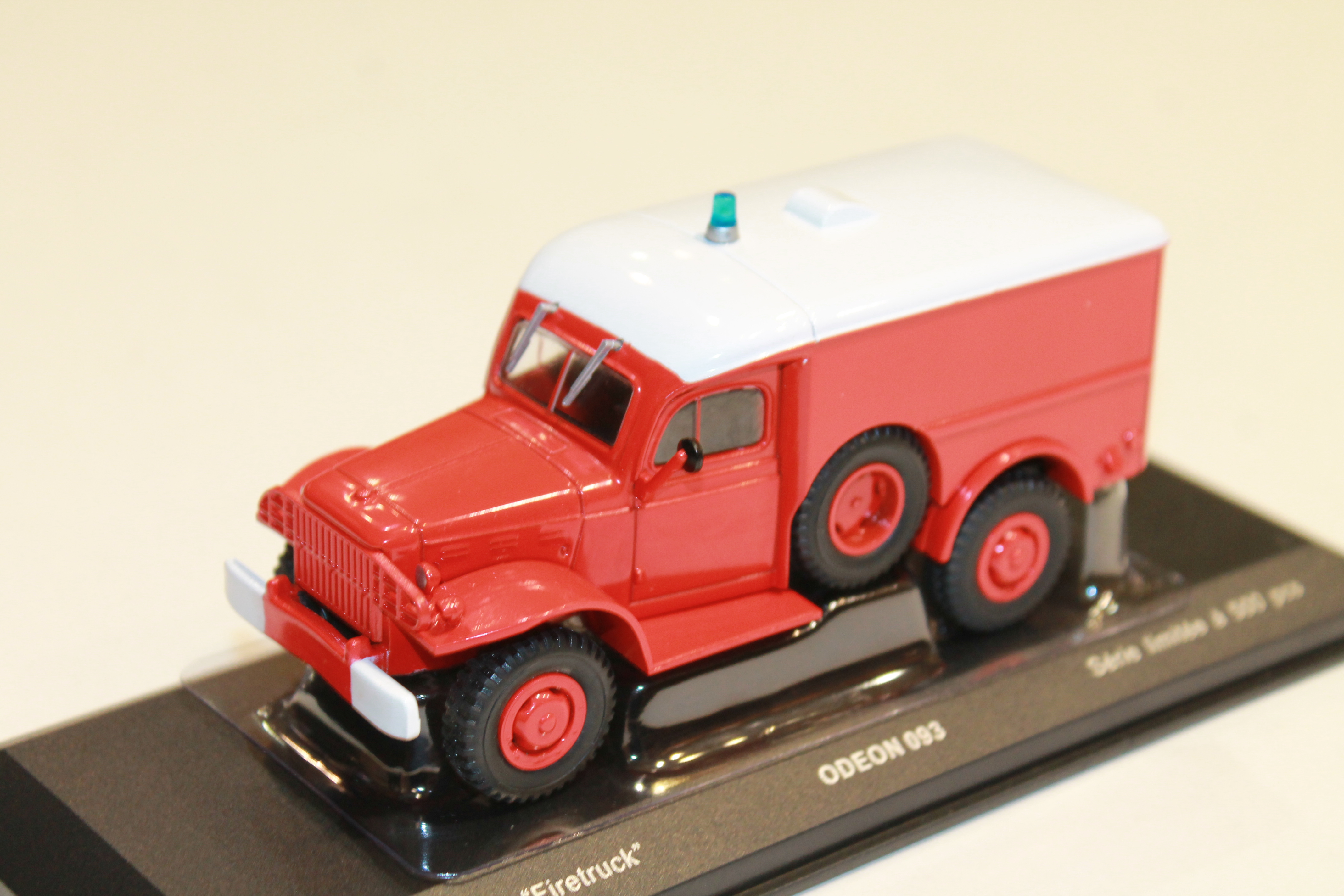 DODGE WC54 FIRETRUCK POMPIER ODEON 1/43°