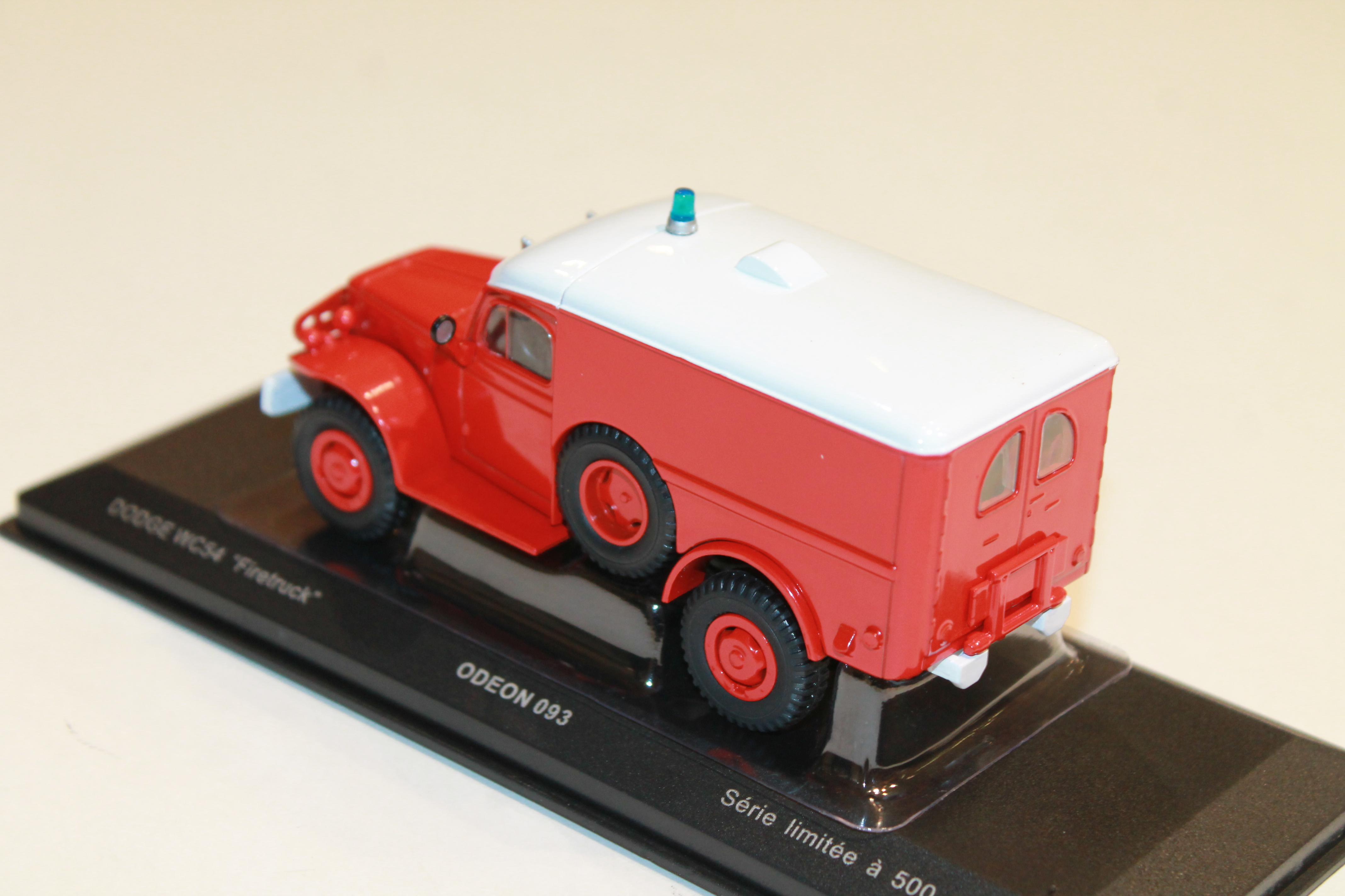 DODGE WC54 FIRETRUCK POMPIER ODEON 1/43°