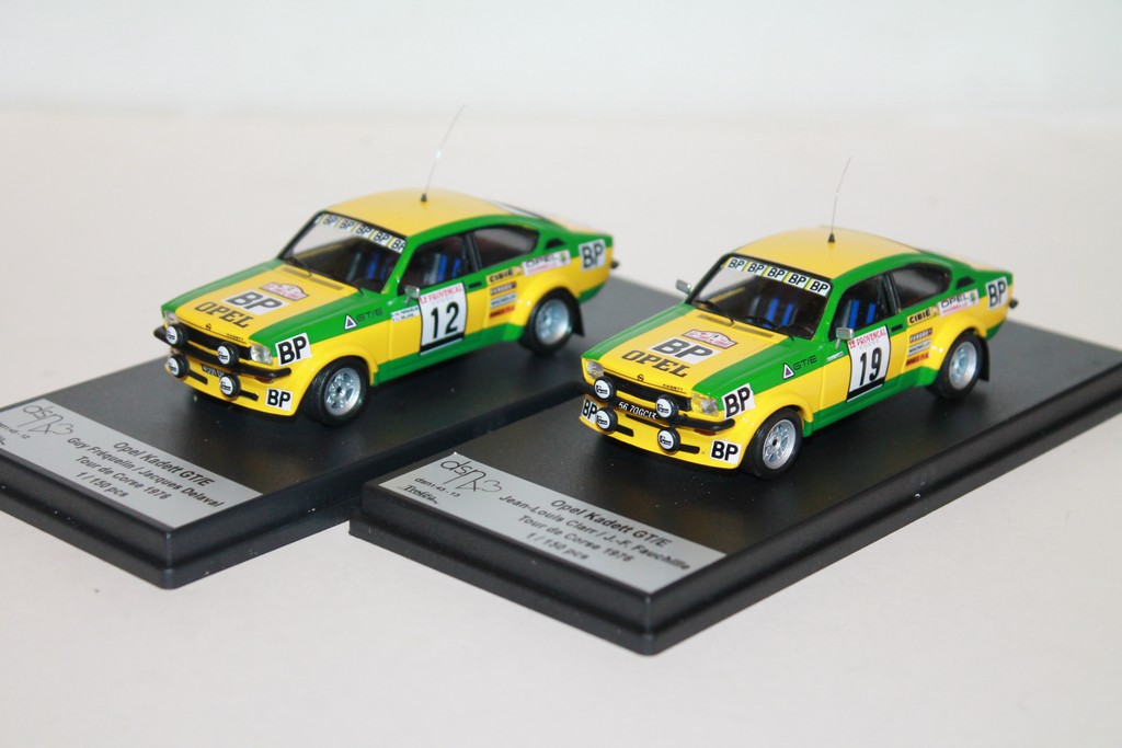 OPEL KADETT GT/E BP N°12 & N°19 TDC 1976 TROFEU 1/43°