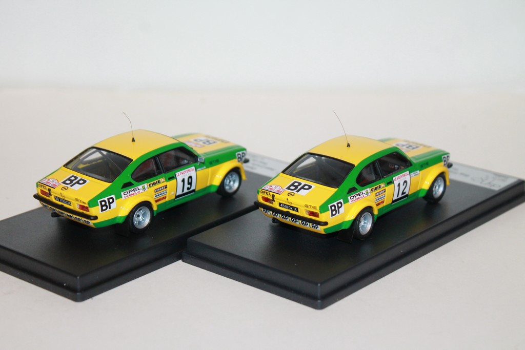 OPEL KADETT GT/E BP N°12 & N°19 TDC 1976 TROFEU 1/43°