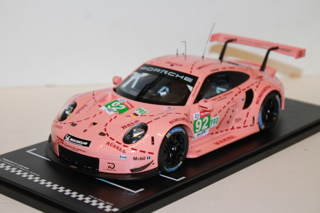 PORSCHE 991 GT3 RSR N°92 ROSE LM 2018 IXO 1/18°