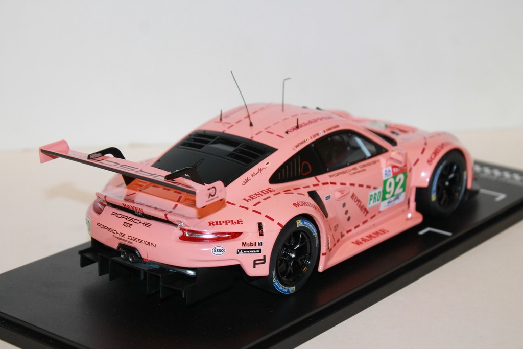 PORSCHE 991 GT3 RSR N°92 ROSE LM 2018 IXO 1/18°