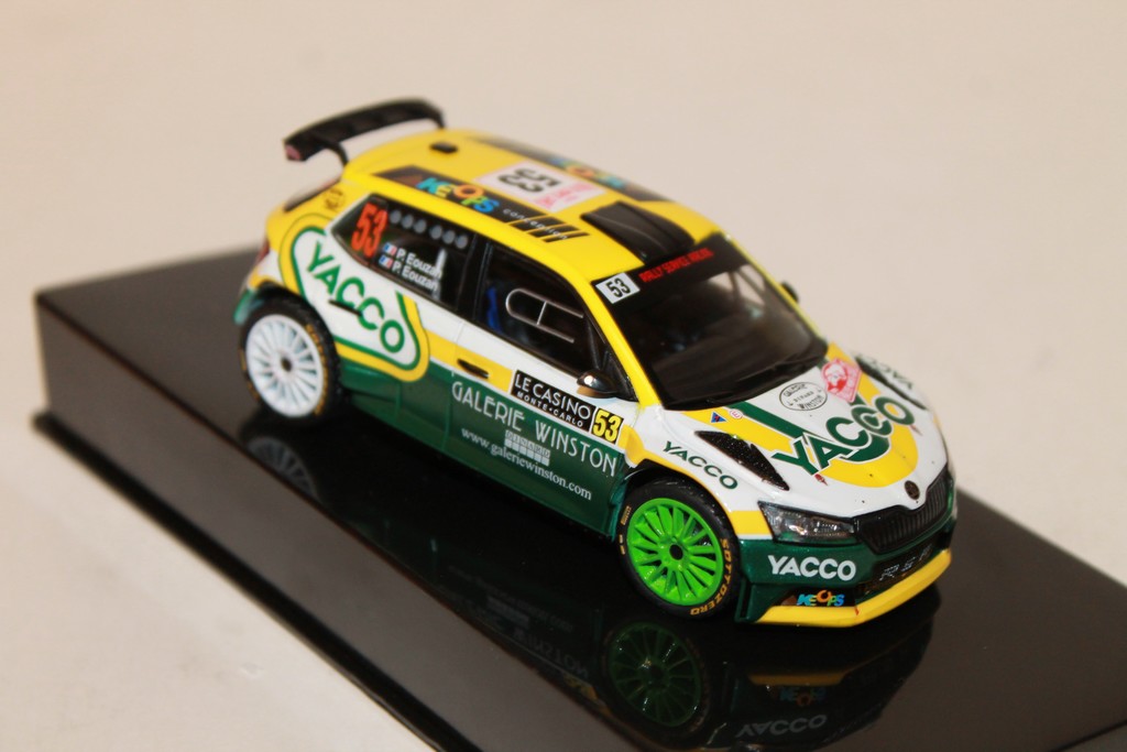 SKODA FABIA RALLY 2 EVO N°53 RALLYE MONTE-CARLO 2021 IXO 1/43°