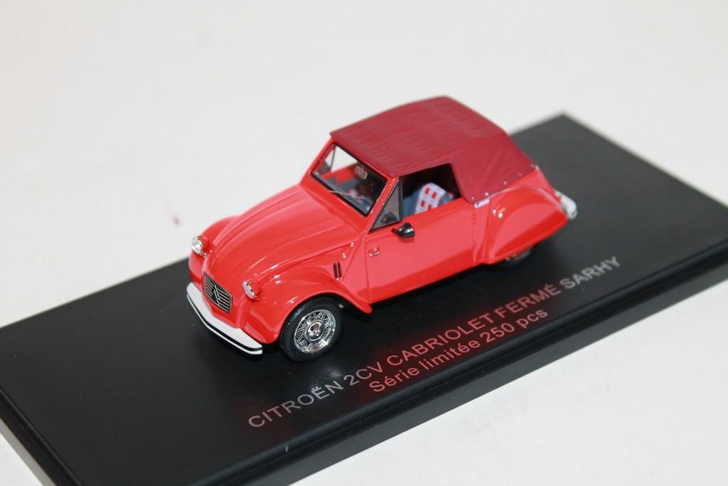 CITROEN 2CV SARHY CABRIOLET FERME ROUGE 1984 FRANSTYLE 1/43°