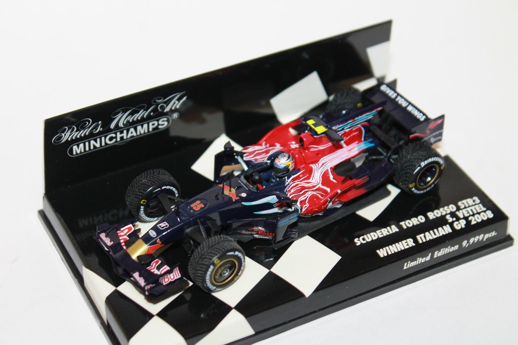 SCUDERIA TORO ROSSO STR3 N°15 VAINQUEUR GP ITALIE 2008 MINICHAMPS 1/43°