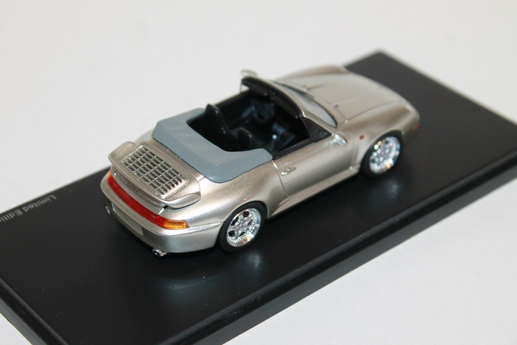 PORSCHE 993 TURBO CABRIOLET ARGENT 1996 SCHUCO 1/43°