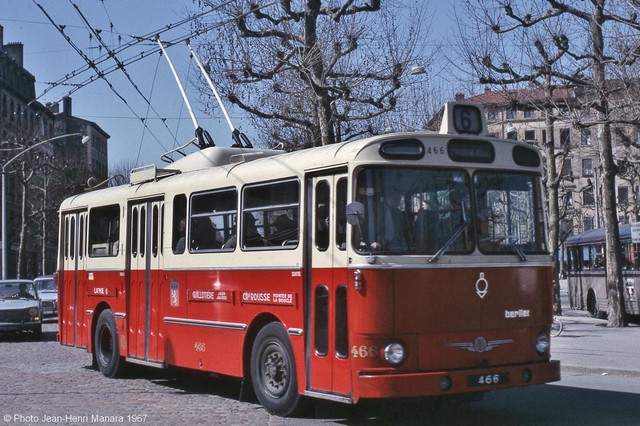 BERLIET VBH-85 TROLLEYBUS LYON "LIGNE 6" 1963 MIINIATURES LYON 1/43°