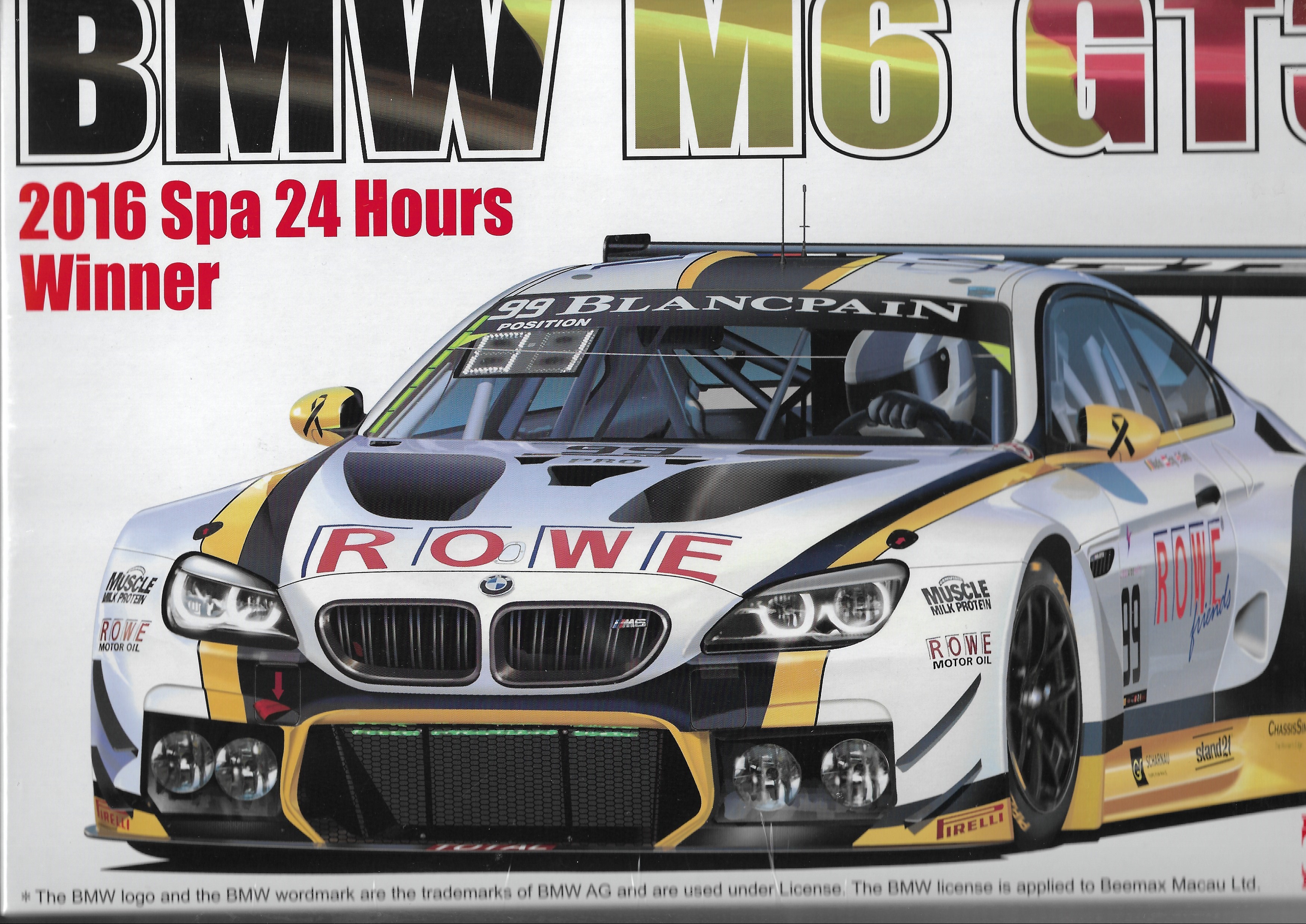 BMW M6 GT3 2016 NUNU 1/24
