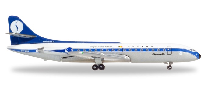 SUD AVIATION CARAVELLE SABENA HERPA 1/500°