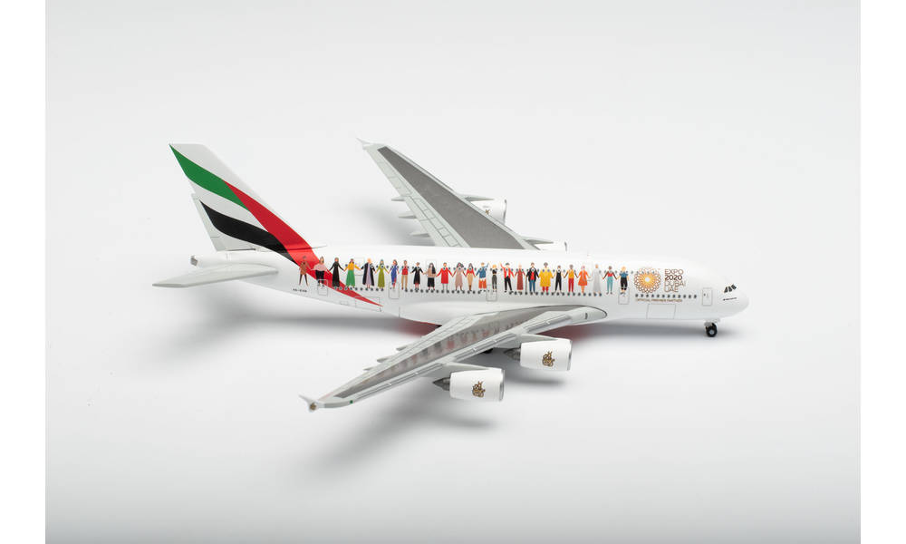 AIRBUS A380-800 EMIRATES HERPA 1/500°