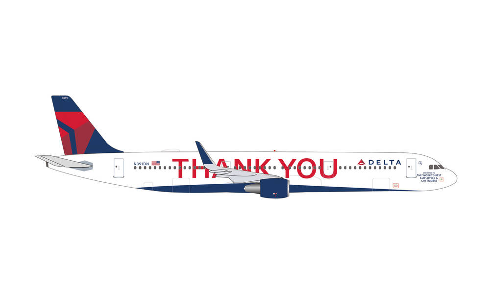 AIRBUS A321 "THANK YOU" DELTA HERPA 1/500°
