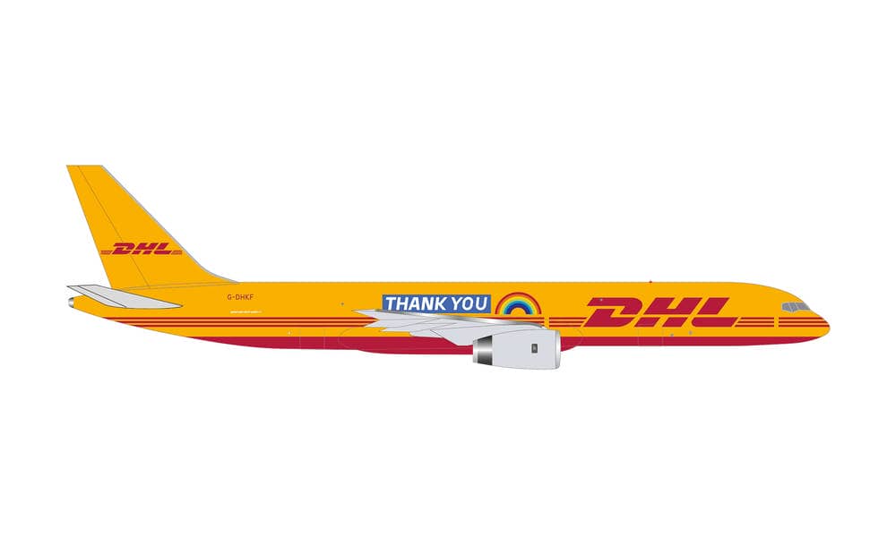 BOEING 757-200F DHL HERPA 1/500°