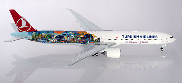 BOEING 777-300ER TURKISH AIRLINES "ISTANBUL-SAN FRANCISCO" HERPA 1/200°