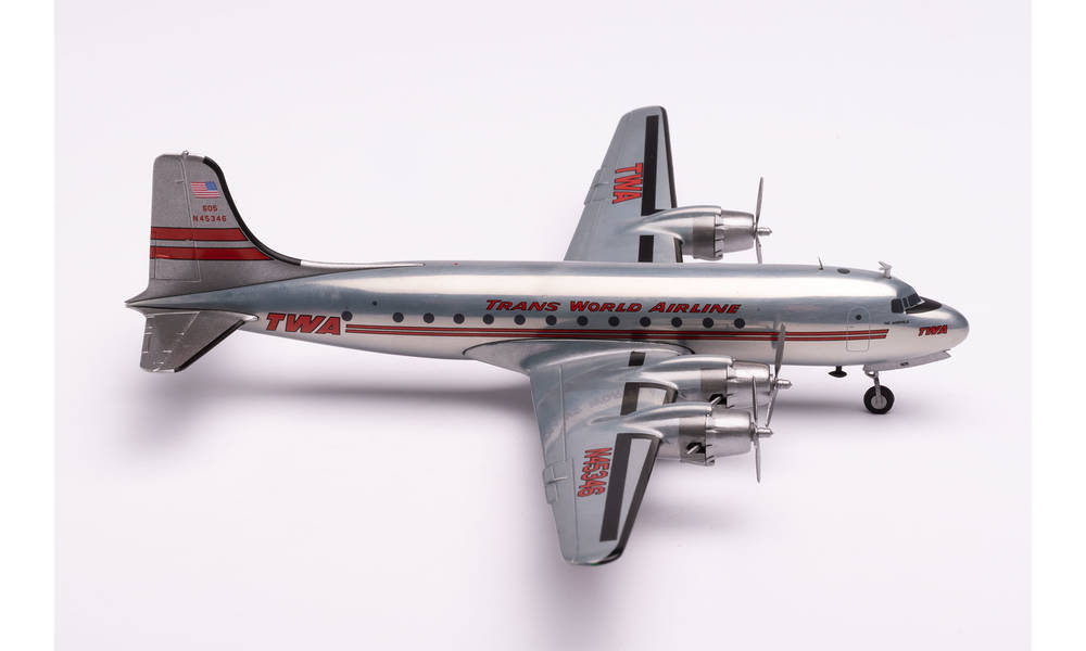 TWA TRANS WORLD AIRLINE DOUGLAS DC-4 HERPA 1/200°