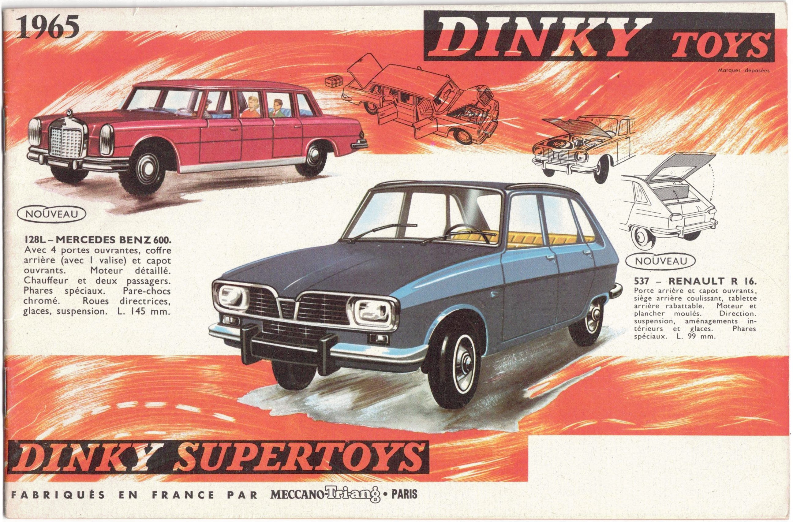 CATALOGUE DINKY TOYS 1965