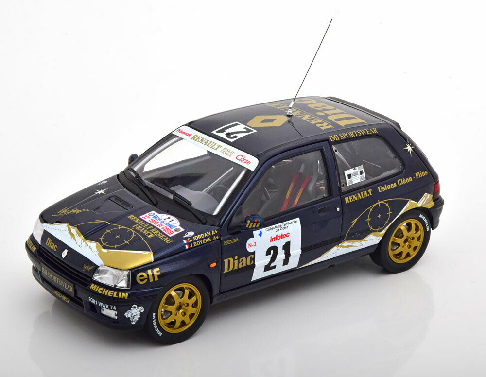 RENAULT CLIO WILLIAMS TOUR DE CORSE N°21 1993 NOREV 1/18°