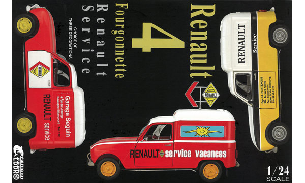 RENAULT 4 FOURGONETTE "RENAULT SERVICE" EBBRO 1/24°