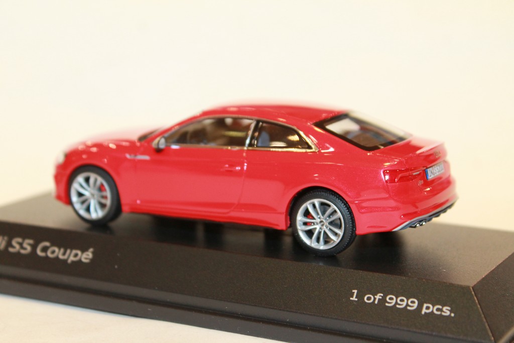 AUDI S5 COUPE ROUGE 2016 PARAGON 1/43°
